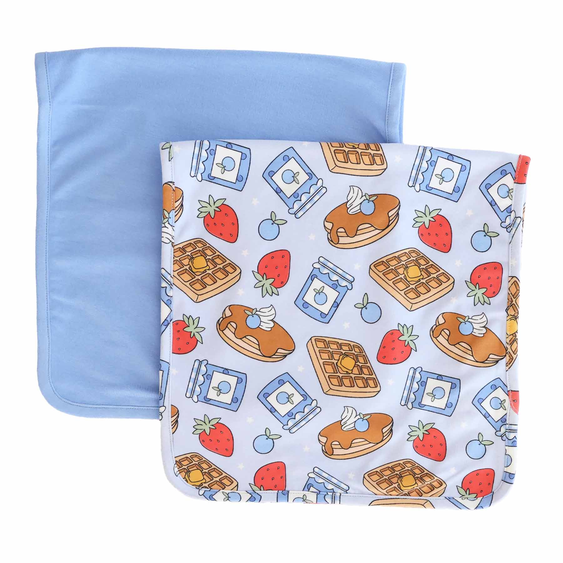 Sweet Stacks 2pc Burp Cloth Set | Blue