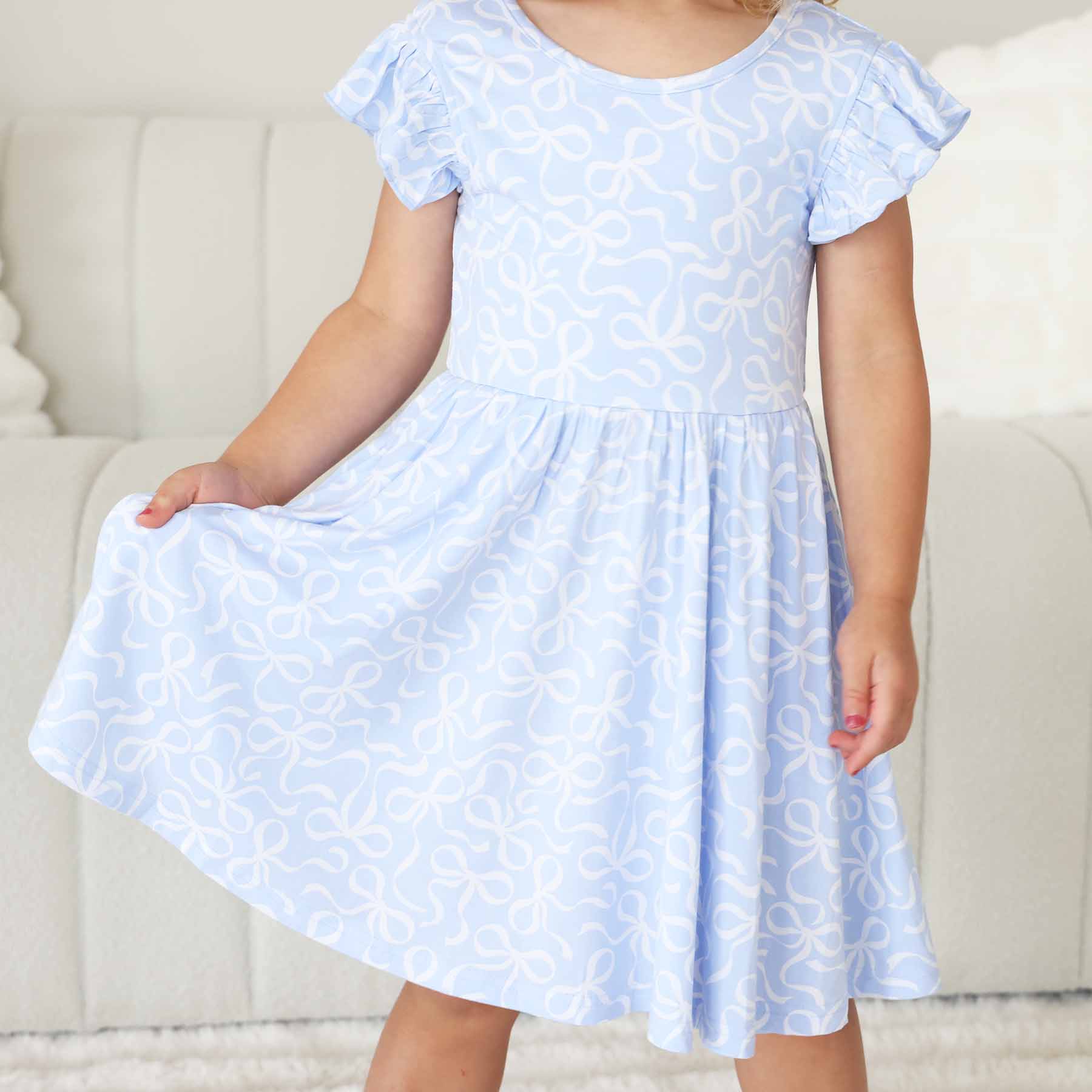 Ruffle Twirl Dress | Blue-tiful Bows