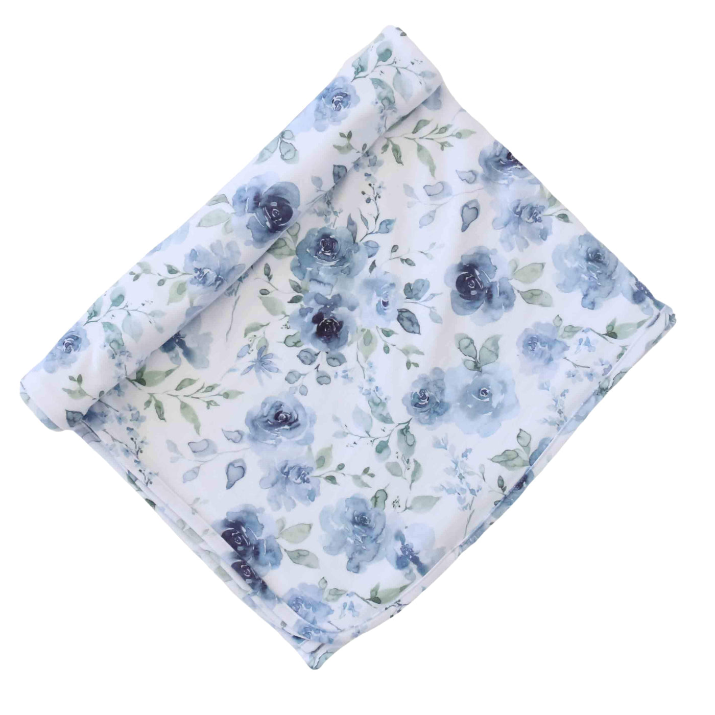 oversized swaddle blanket bailey's blue floral