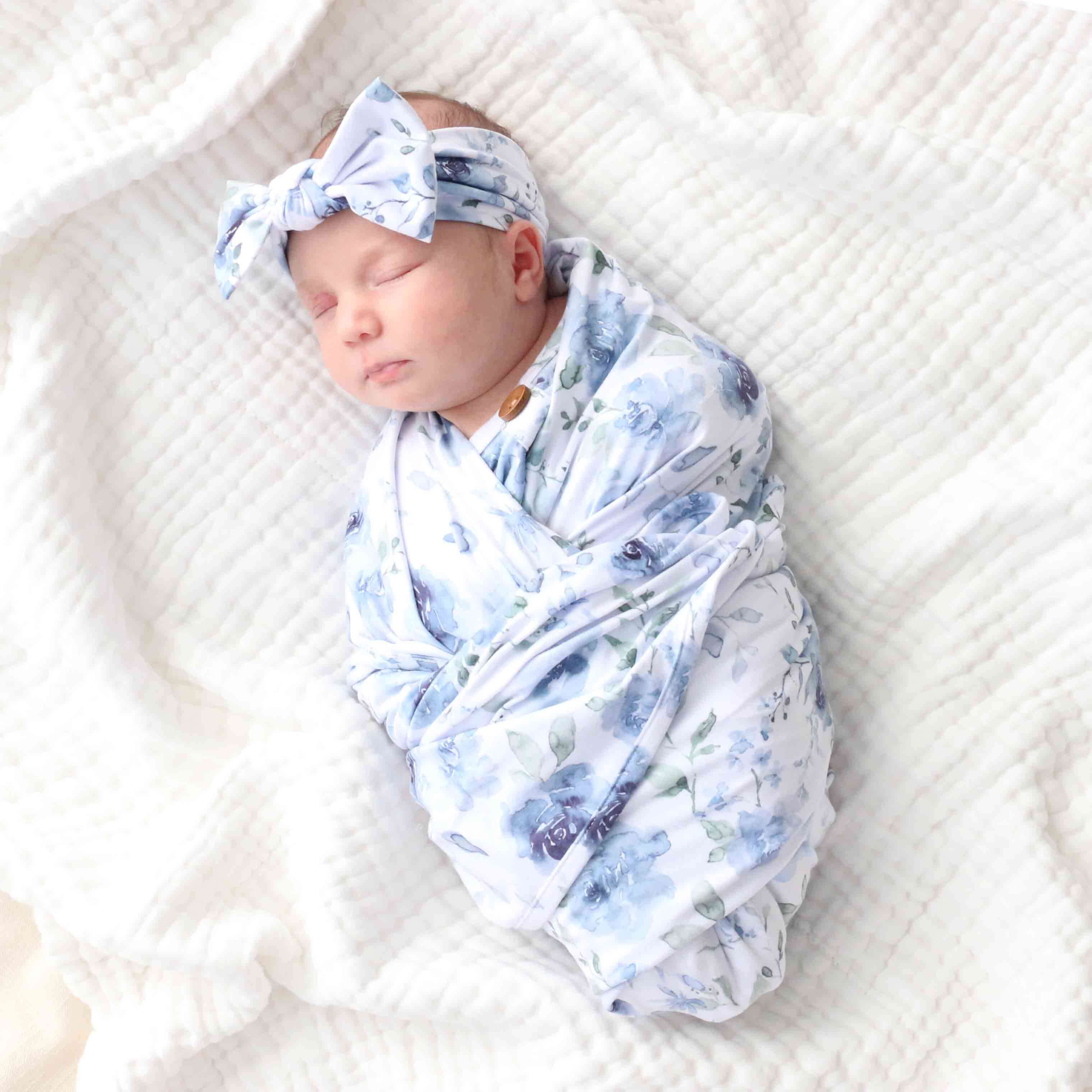 Newborn floral swaddle hotsell