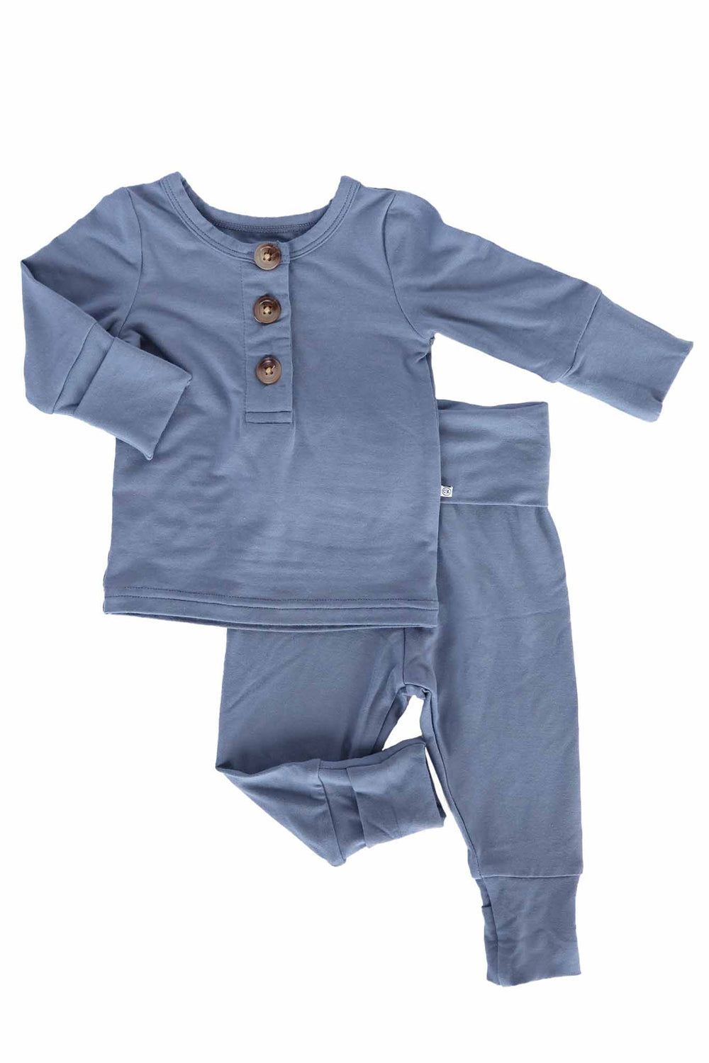 blue jean two piece bamboo set for boys 