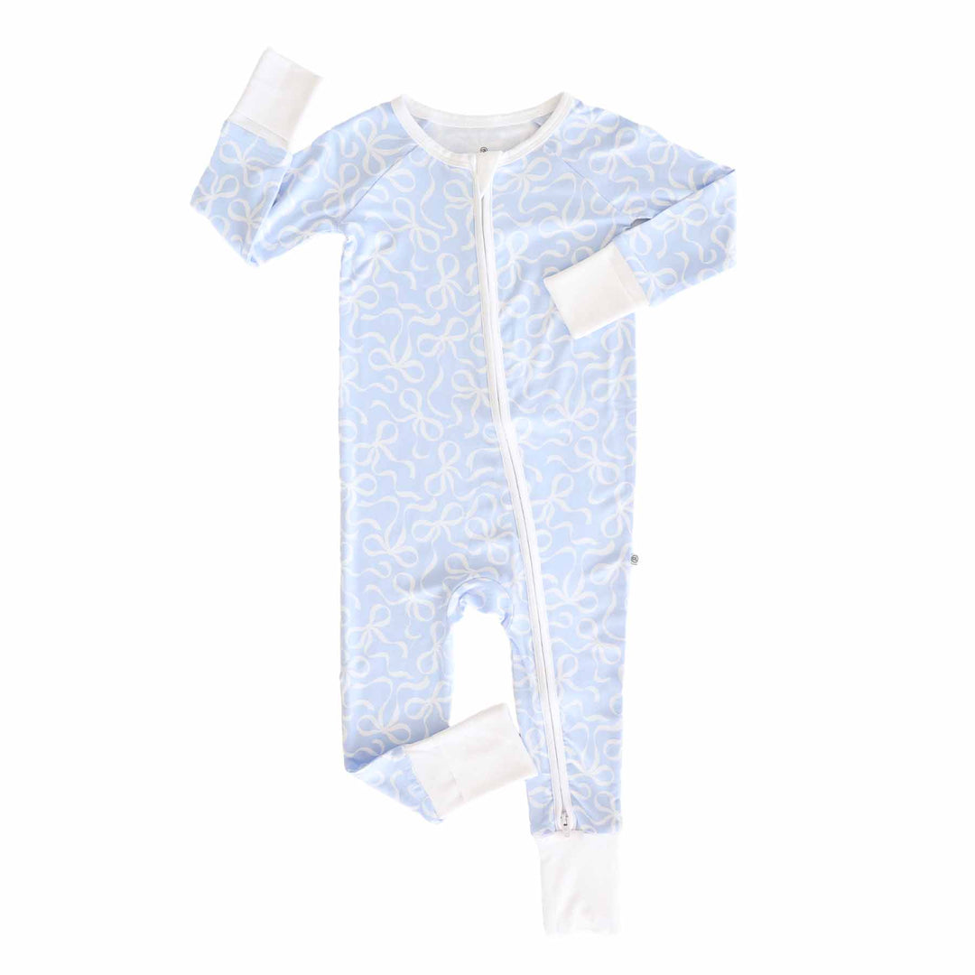 blue-tiful bows convertible zip romper 