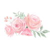 Blush Rose Personalized Baby Name Swaddle Blanket