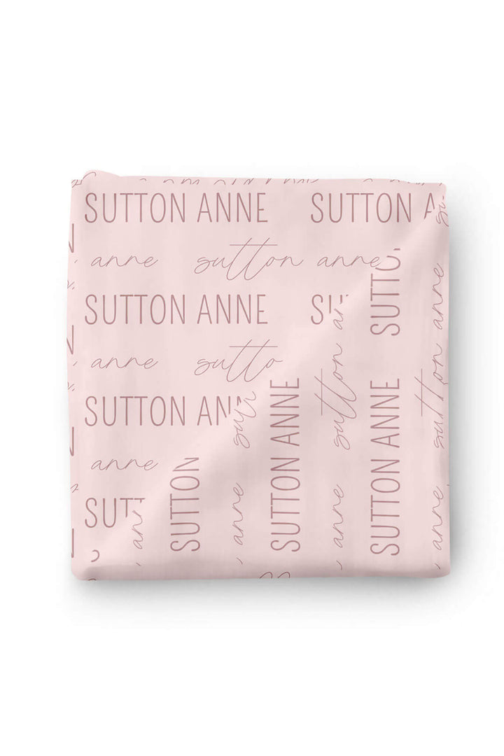 Personalized Baby Name Swaddle Blanket
