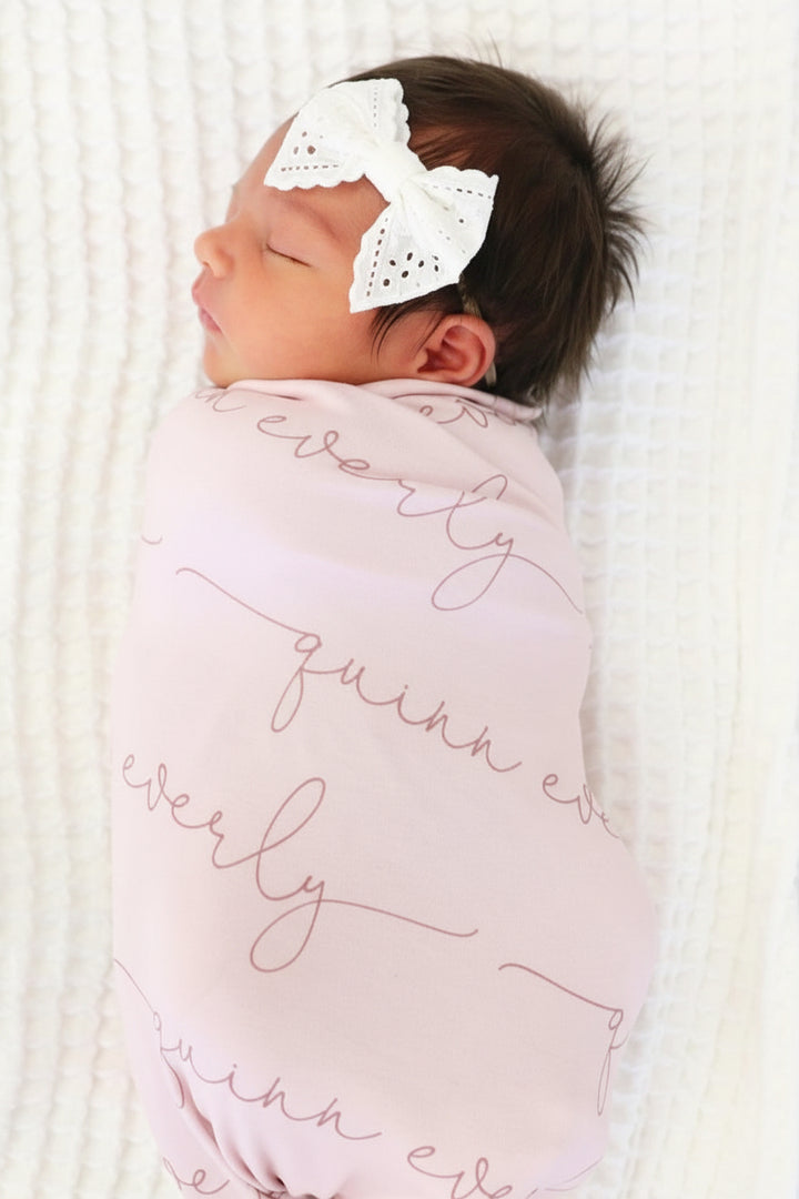 Personalized Baby Name Swaddle Blanket