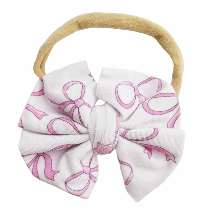 Printed Knit Bow Headbands