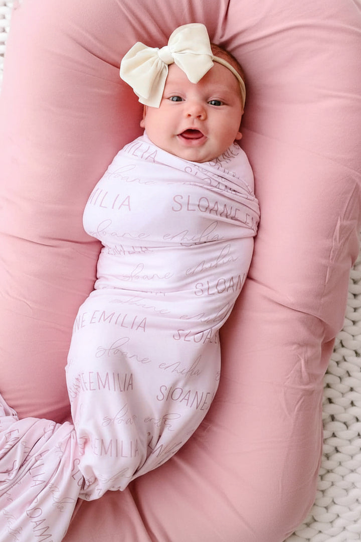 Personalized Baby Name Swaddle Blanket