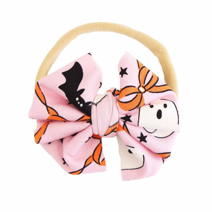 boo babes knit bow headband 