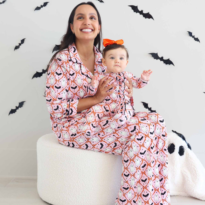 boo babes family matching pajamas for halloween