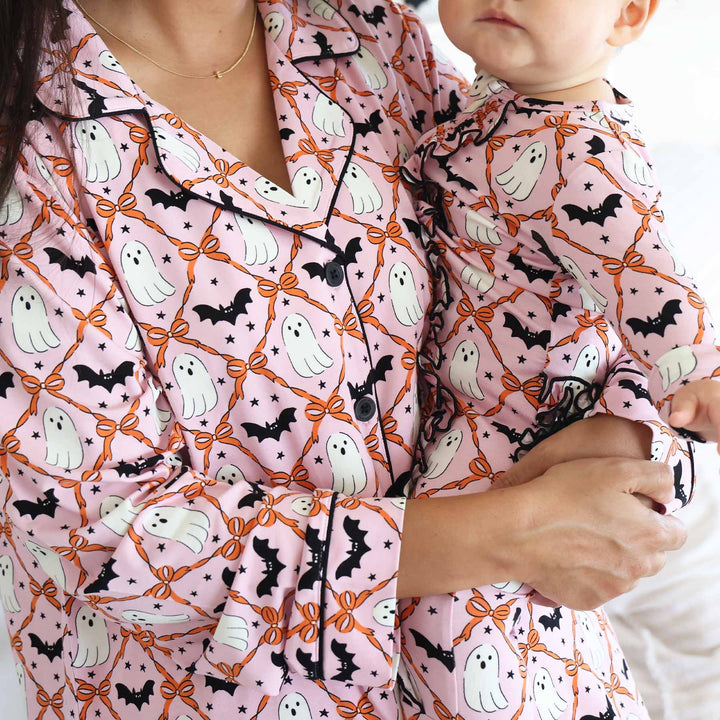 boo babes girl family matching pajamas 