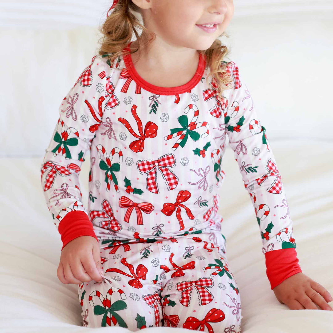 Bow What Fun Two Piece Pajama Set
