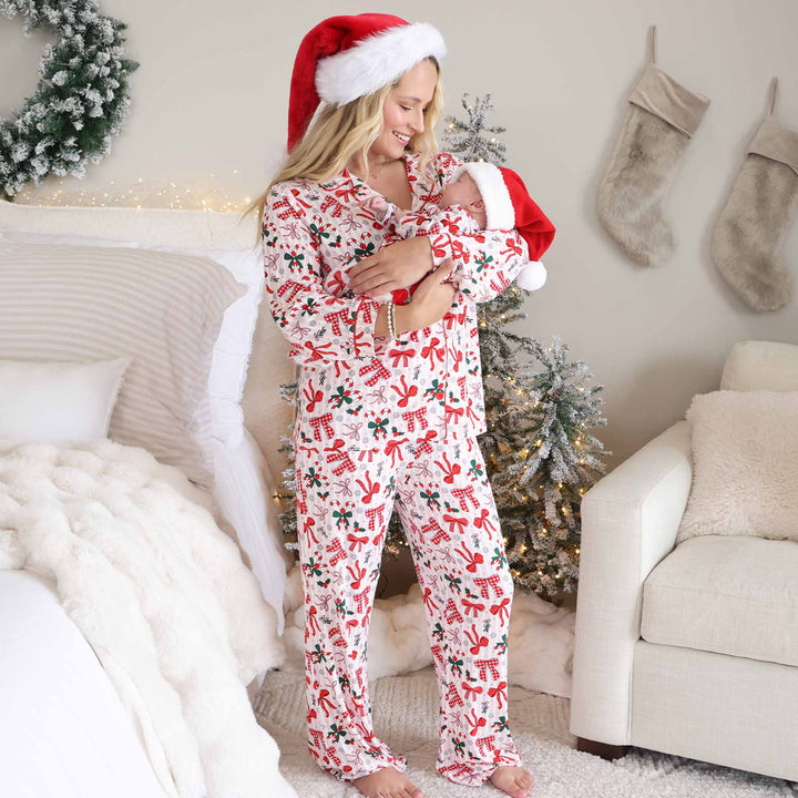 bow what fun two piece flare lounge set for women with collar and buttons 