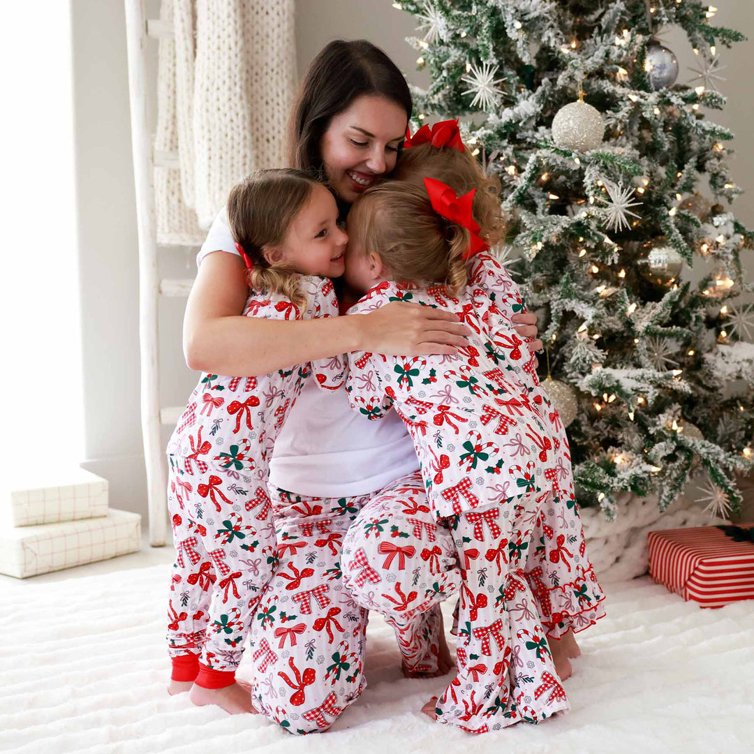 bow what fun unisex flare lounge pants matching toddlers sets 