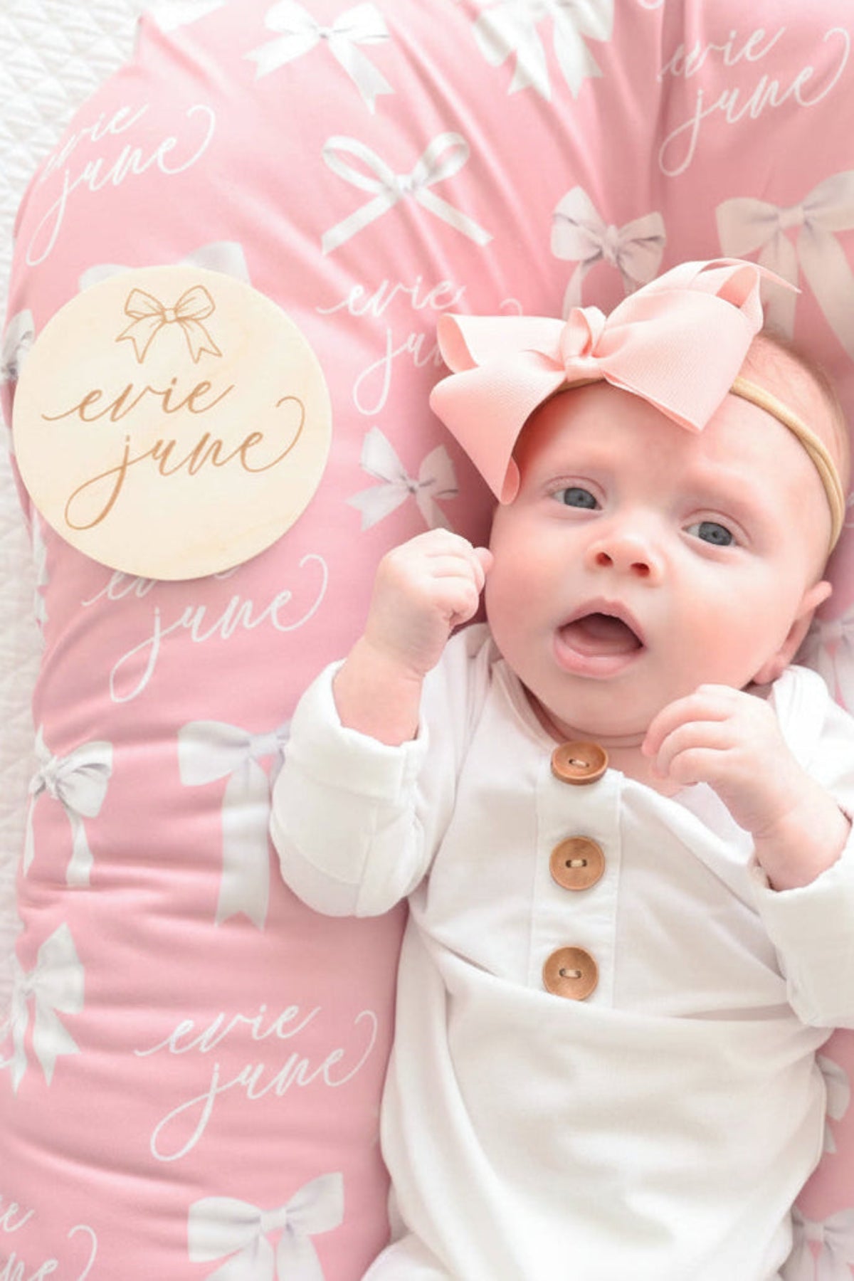 Personalized Baby Name Wood Announcement Top Bow Caden Lane personalized-baby-name-wood-announcement-top-bow-caden-lane