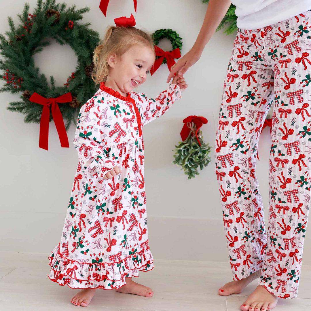 bow what fun unisex flare lounge pants matching toddlers dress