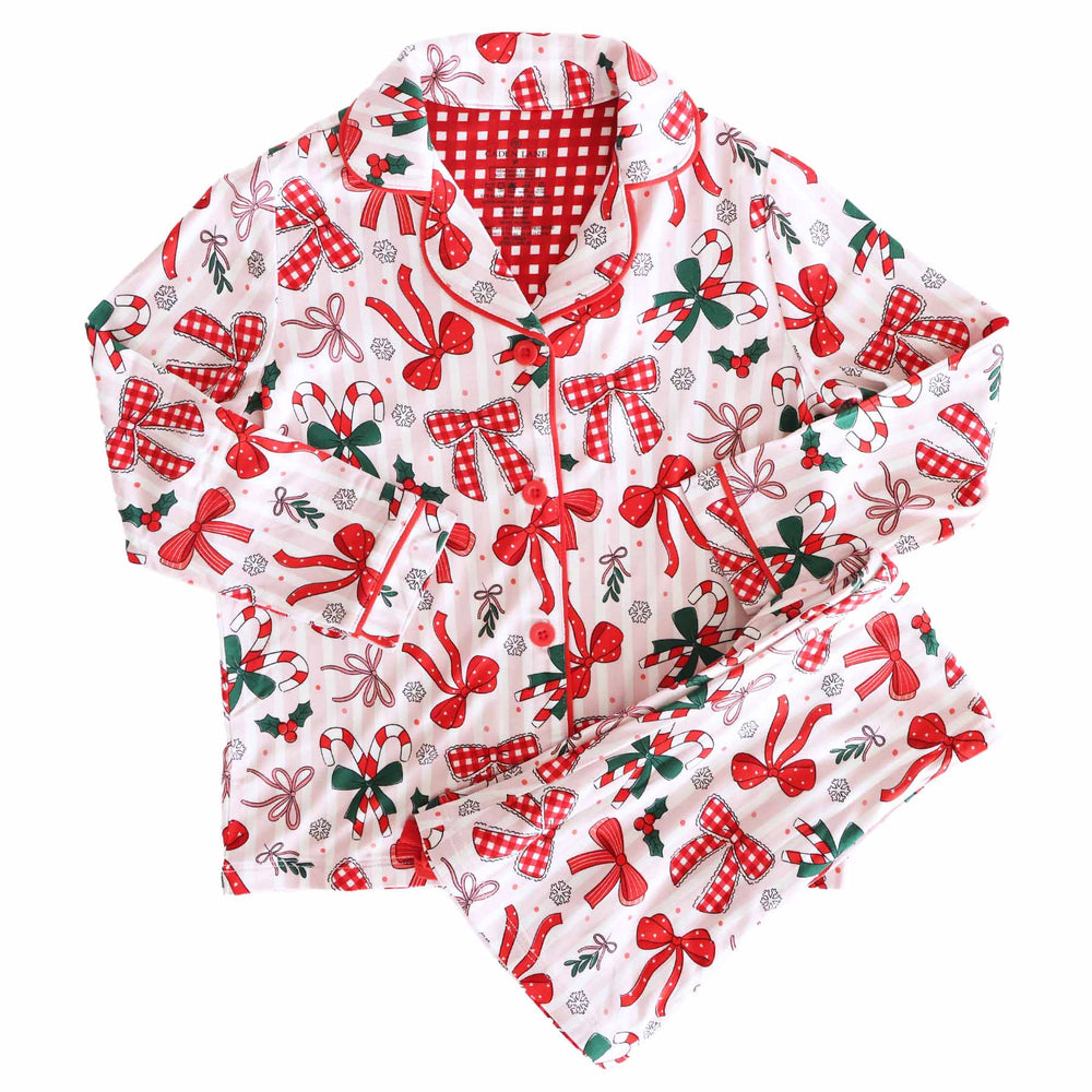 bow what fun girl's flare lounge set 