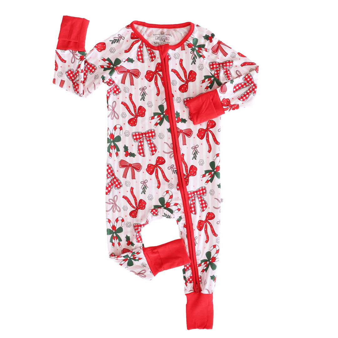 Bow What Fun Convertible Zip Romper flat lay