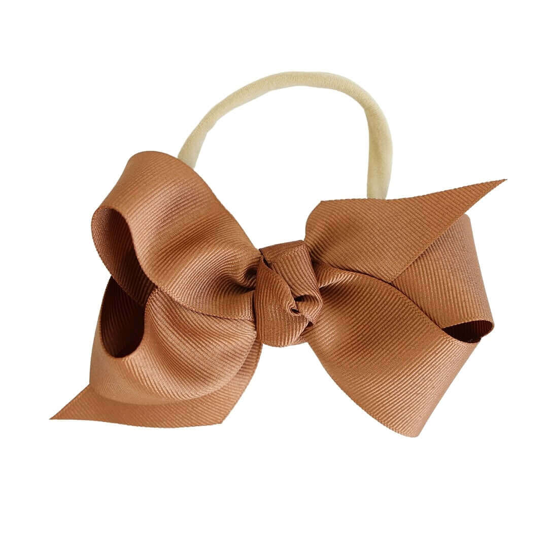 brown ribbon headband 