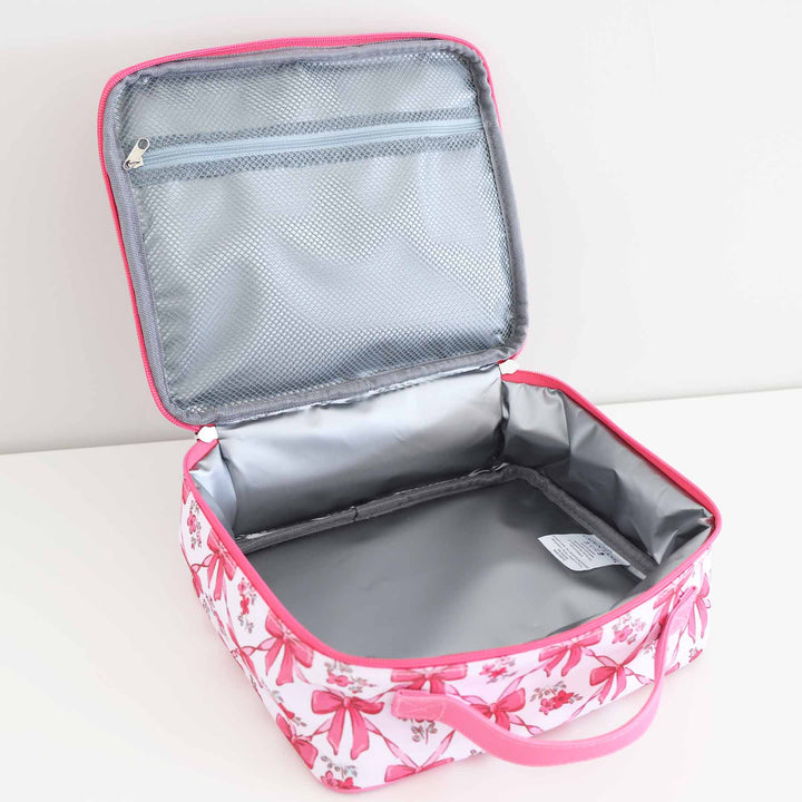 bow insulated lunchbox for girls back to school