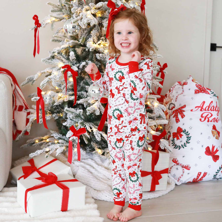 Wrapped In A Bow Two Piece Pajama Set