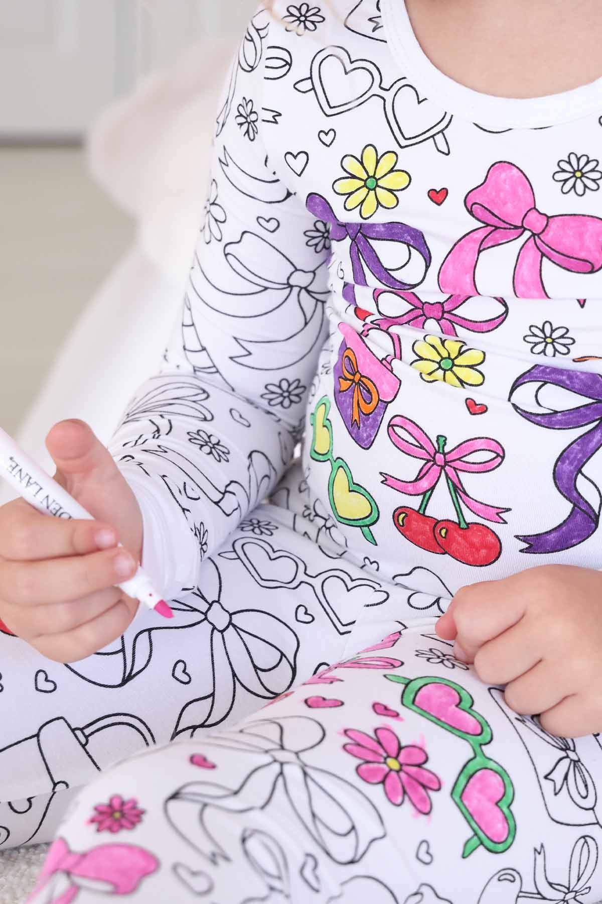 Colorable Two-Piece Bamboo Pajama Set | Material Girl