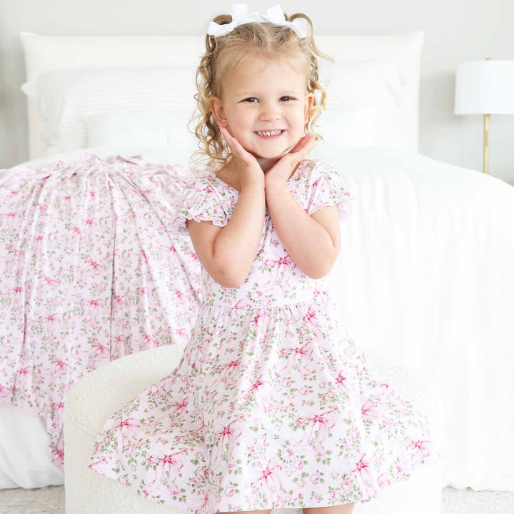 bows in bloom ruffle twirl dress for girls 