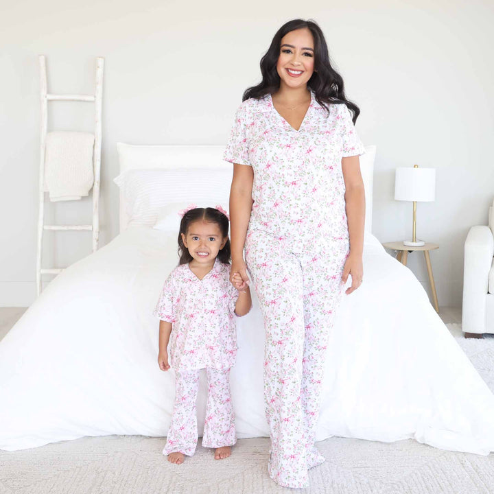 bows in bloom mommy and me matching lounge sets 