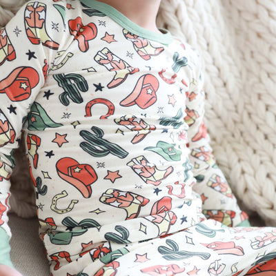 buckaroo cowboy bamboo pajamas for toddlers