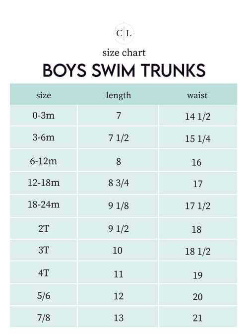 Boy's Swim Trunks | Tropical Paradise