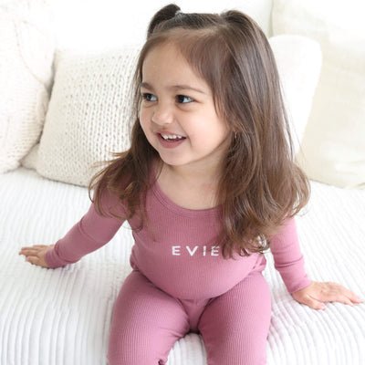 boysenberry bamboo pajamas two piece for kids