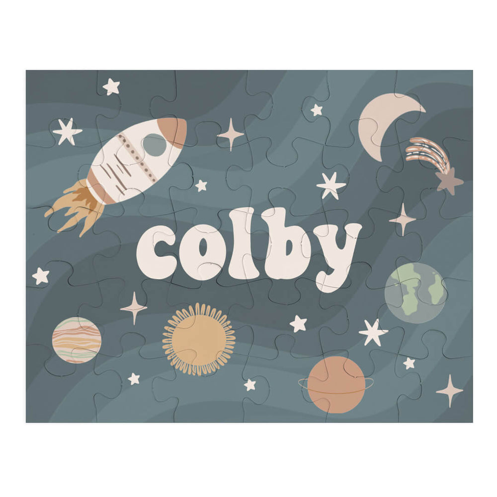 kids personalized puzzle space explorer