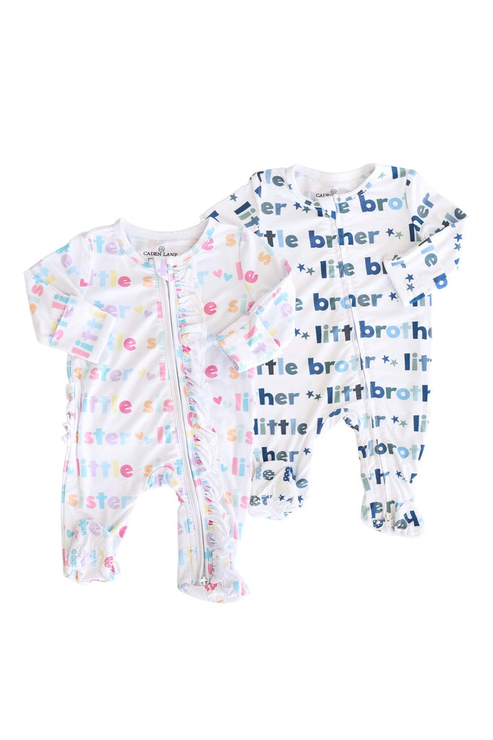 Little Sibling Zipper Footie