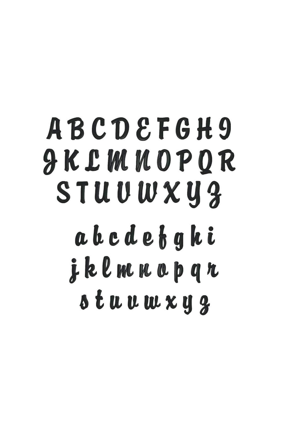 brody embroidery font