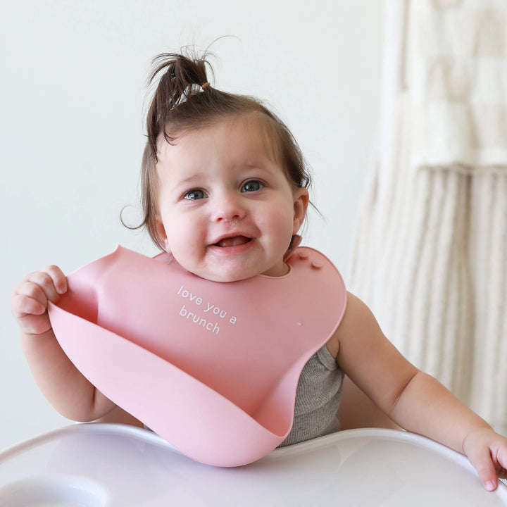 Silicone Sayings Baby Bibs