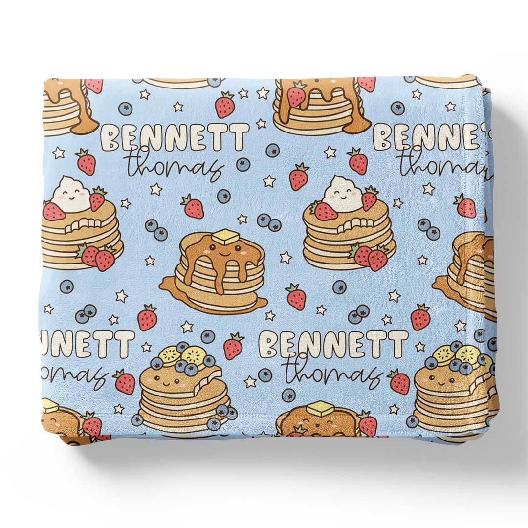 brunch buddies personalized kids blanket