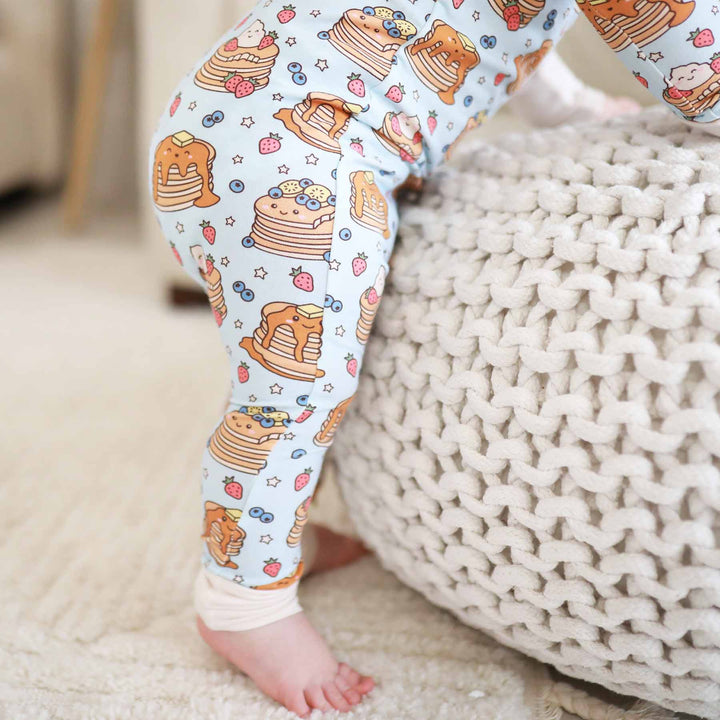 gender neutral pancake pajamas for babies and toddlers