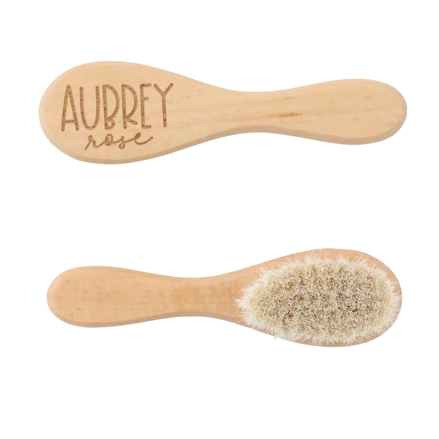 personalized wooden baby brush whimsy 