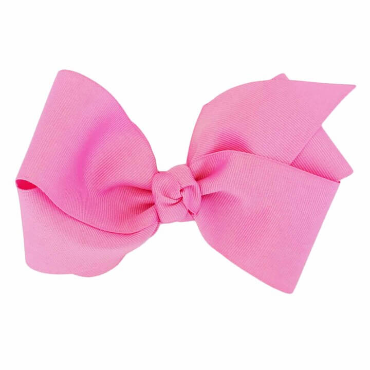 Large Ribbon Bow With Clip | Bubblegum