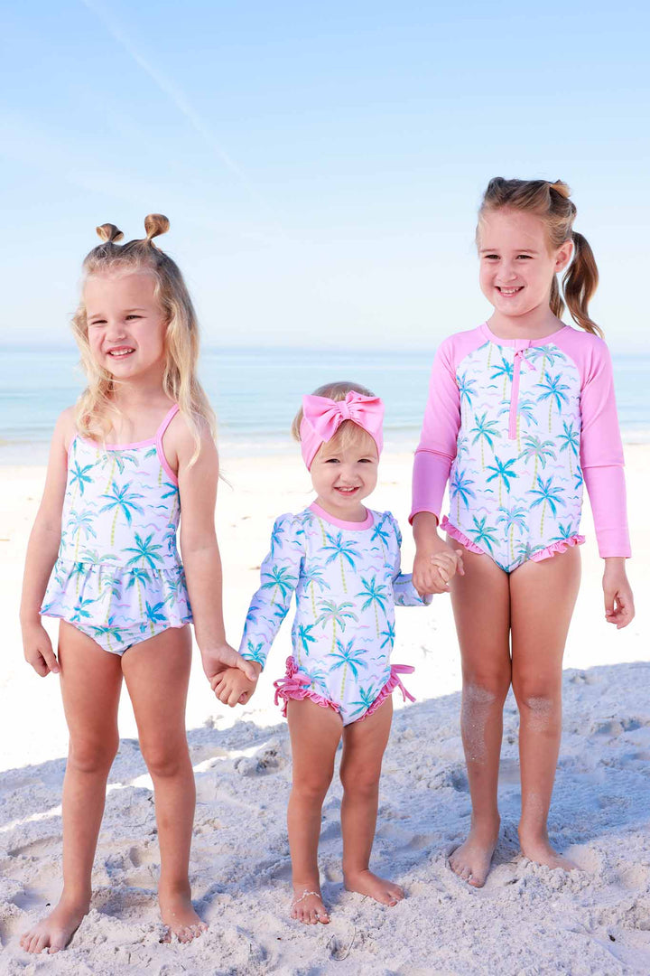 blue lagoon matching swimsuits for girls 