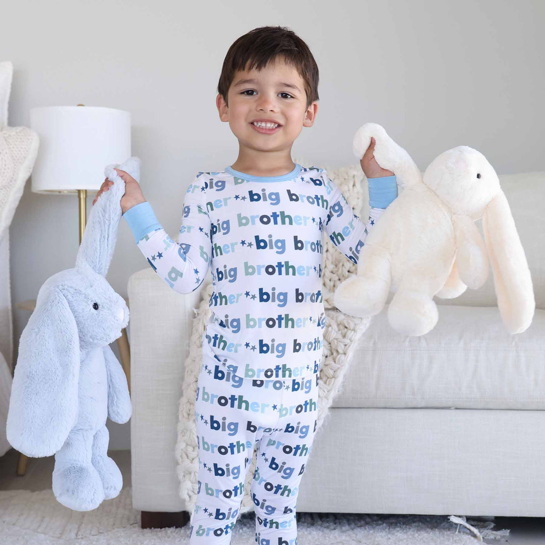 light blue and white oversized bunny stuffed animal for kids with long ears