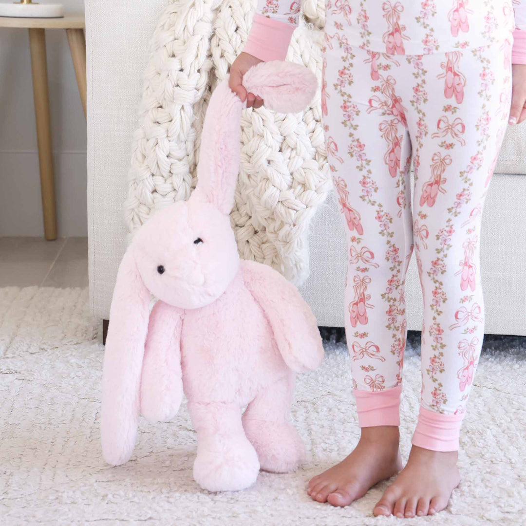 light pink stuffed animal bunny for girls 