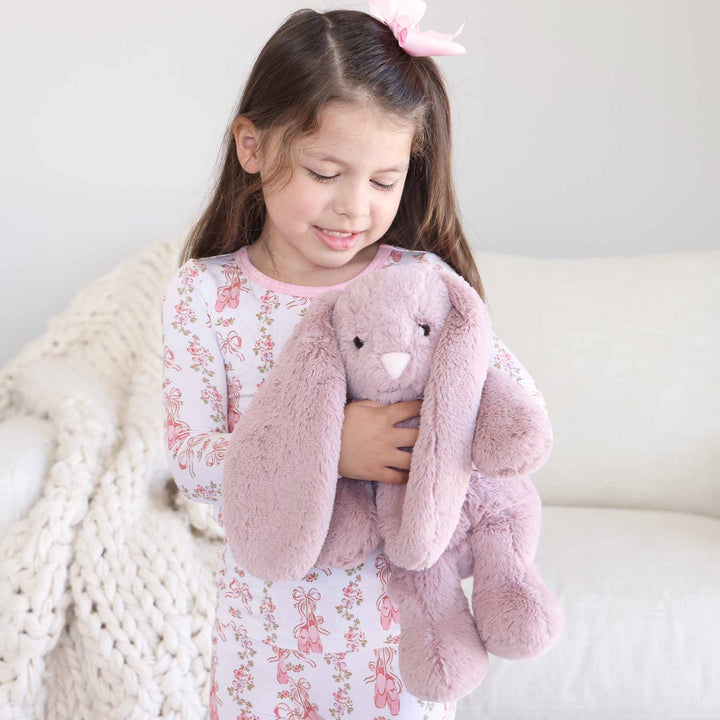 dusty purple bunny stuffed animal for kids 