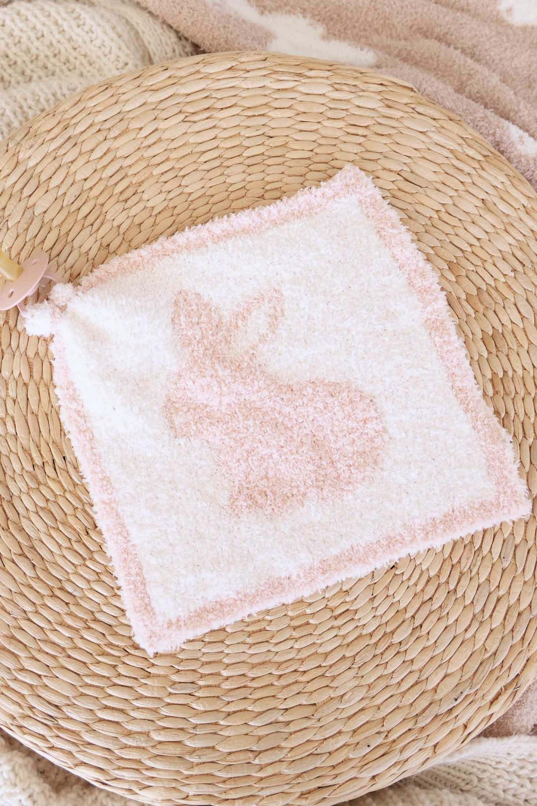 pink bunny cuddlelane lovey 