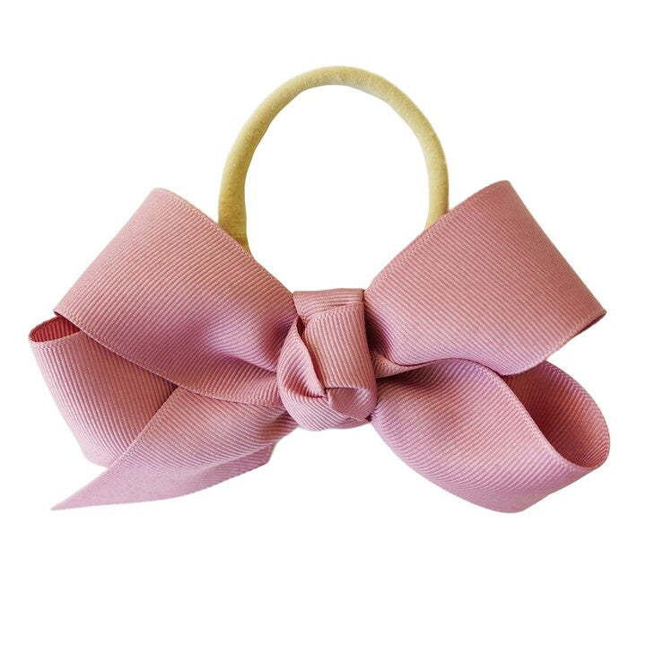 pink/purple ribbon bow headband