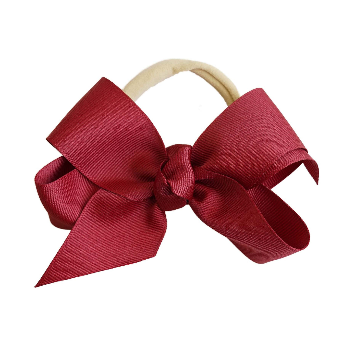 Ribbon Bow Headband | Burgundy