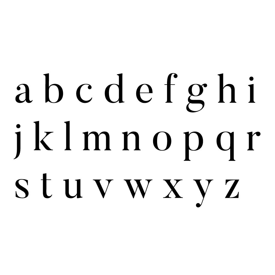 butler lowercase font 