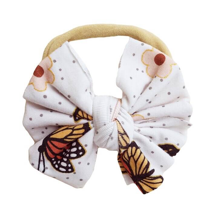 butterfly kisses knit bow headband