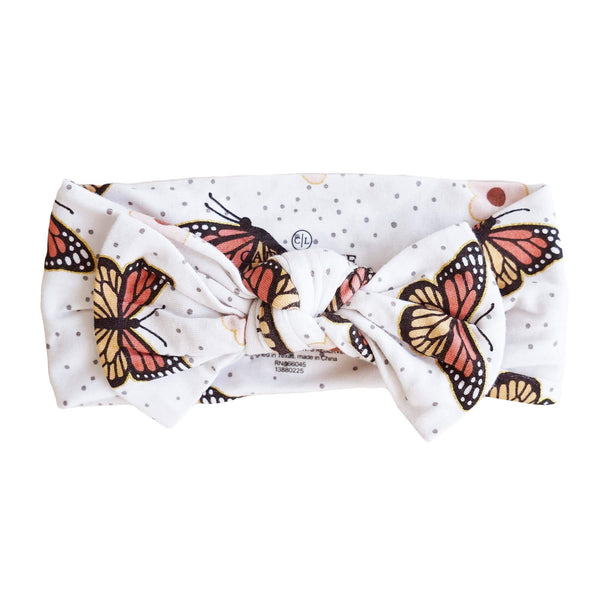Butterfly Kisses Knit Large Bow Headwrap | Caden Lane