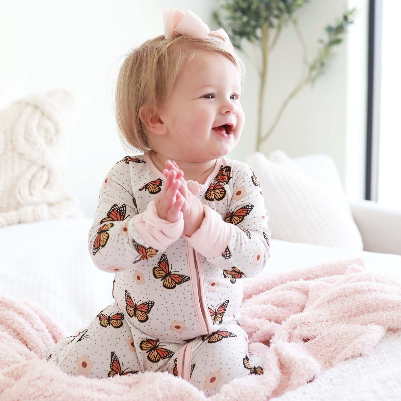 butterfly kisses convertible zip romper for toddlers