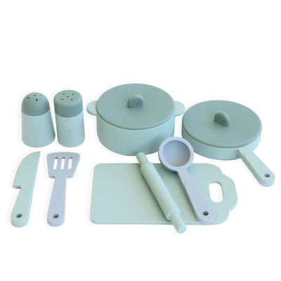 green silicone kitchen set